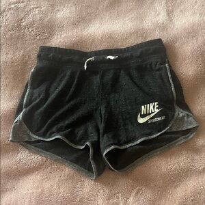 Nike Women's Black and Gray Athletic Shorts